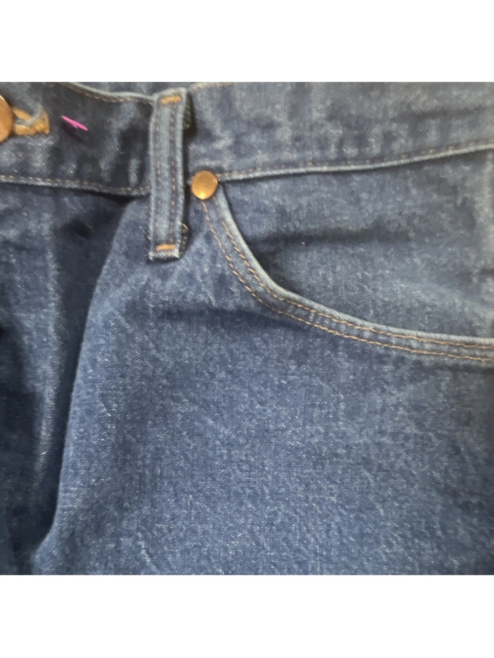 Vintage 1989 Wrangler Jeans Made in USA 36x30 Excellent Condition 100% Cotton - Picture 3 of 6